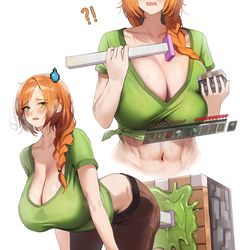 This is a pixiv picture whose title is Minecraft Alex.