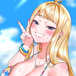 This is a pixiv picture whose title is なまらめんこいギャル❄️✨.