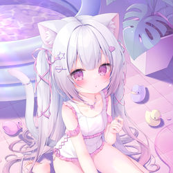 This is a pixiv picture whose title is Y2Kしろもちゃん.
