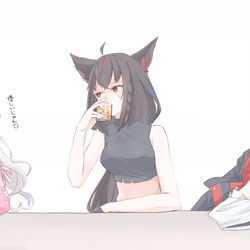 This is a pixiv picture whose title is 見られてた....