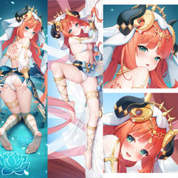 This is a pixiv picture whose title is 妮露 抱枕.
