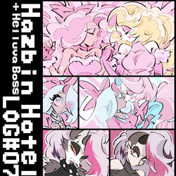 This is a pixiv picture whose title is HazbinHotel+HelluvaBoss LOG#07.