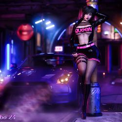 This is a pixiv picture whose title is Darkwave D.va.