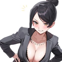 This is a pixiv picture whose title is 美人女上司滝沢さん.