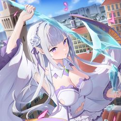 This is a pixiv picture whose title is エミリア1.