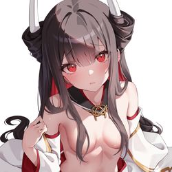 This is a pixiv picture whose title is 初月.