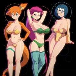This is a pixiv picture whose title is STARTER POKEMON.