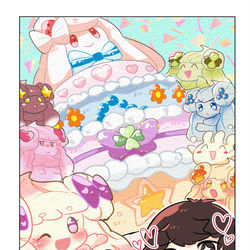 This is a pixiv picture whose title is 剣盾5周年おめでとう！！.