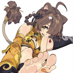 This is a pixiv picture whose title is 獅子神レオナさん.