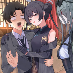 This is a pixiv picture whose title is 妾は先生と結婚する事になったぞ♡.