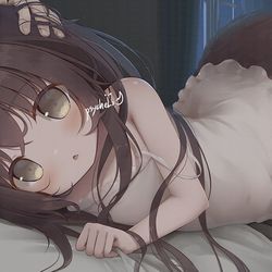 This is a pixiv picture whose title is 獣っ子抱き寝.