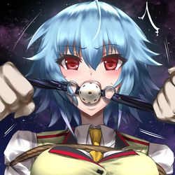 This is a pixiv picture whose title is 更識楯無緊縛猿轡.