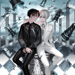 This is a pixiv picture whose title is ゲームをしないか.