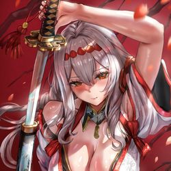 This is a pixiv picture whose title is 紅蓮.