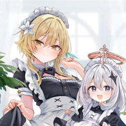 This is a pixiv picture whose title is メイドほたパイ✨.
