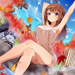 This is a pixiv picture whose title is 温泉.