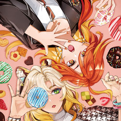This is a pixiv picture whose title is 🍩.