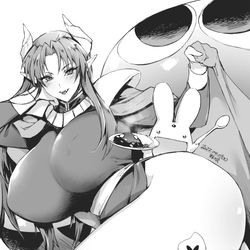 This is a pixiv picture whose title is 女体化リク絵その6.