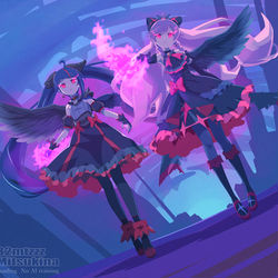 This is a pixiv picture whose title is NIGHTMARE.