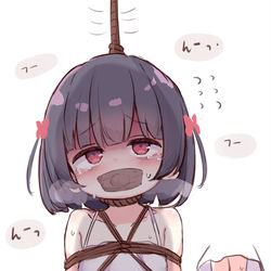 This is a pixiv picture whose title is 吊るされ琉奈ちゃん.