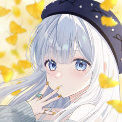 This is a pixiv picture whose title is 秋風.