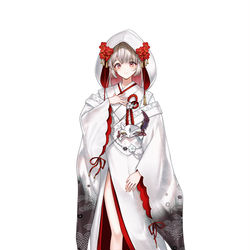 This is a pixiv picture whose title is 花嫁ミレイ.