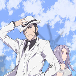 This is a pixiv picture whose title is 先代風都探偵.