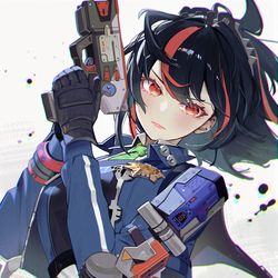 This is a pixiv picture whose title is 朱鳶.