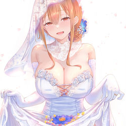 This is a pixiv picture whose title is ウェディングドレス.