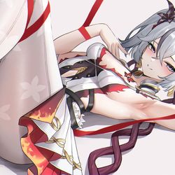 This is a pixiv picture whose title is 椿.