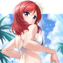This is a pixiv picture whose title is 「真姫ちゃんのおしり」.