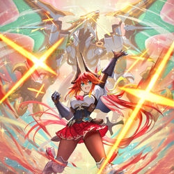 This is a pixiv picture whose title is 【Shadowverse EVOLVE】機構の解放（絵違い）.