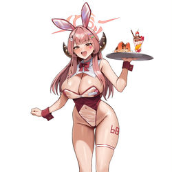 This is a pixiv picture whose title is 陸八魔アル(ウェイトレス).