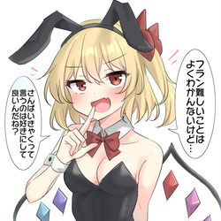This is a pixiv picture whose title is 逃げた魔理沙の後釜で博麗神社の客寄せに呼ばれたフランちゃん.