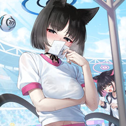 This is a pixiv picture whose title is 借り物競争.