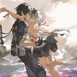 This is a pixiv picture whose title is I always gravitate towards you.