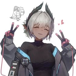 This is a pixiv picture whose title is ✌️✌️.