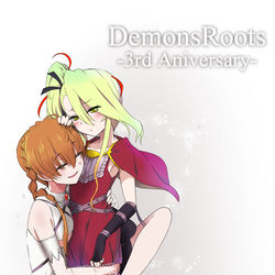 This is a pixiv picture whose title is DemonsRoots三周年記念！.