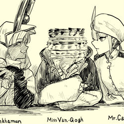 This is a pixiv picture whose title is ツタンちゃん・ネモ「ゴッホ…」.