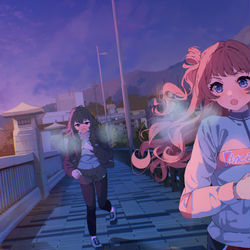 This is a pixiv picture whose title is 早朝.