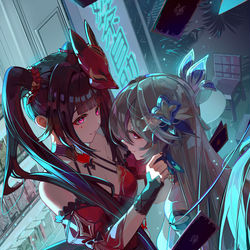 This is a pixiv picture whose title is 崩壊3rdx崩壊スターレイルコラボ.