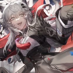 This is a pixiv picture whose title is 🐺.