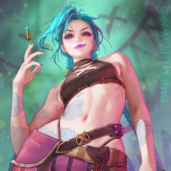 This is a pixiv picture whose title is Jinx.