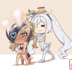 This is a pixiv picture whose title is 幫媽媽梳頭.