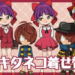 This is a pixiv picture whose title is 6期キタネコ着せ替え.