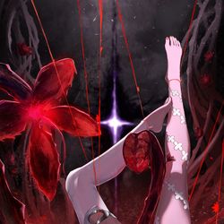 This is a pixiv picture whose title is 紅椿.