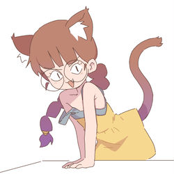 This is a pixiv picture whose title is ネコガキ.