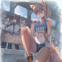 This is a pixiv picture whose title is 想いは駆けていく.