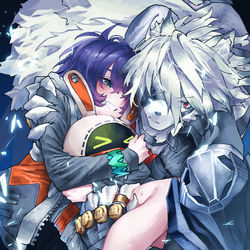 This is a pixiv picture whose title is リンちゃんとライカン.