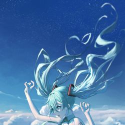 This is a pixiv picture whose title is 初音ミク.
